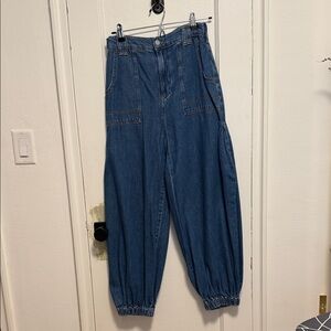 Pilcro Blue Wide Leg Jeans